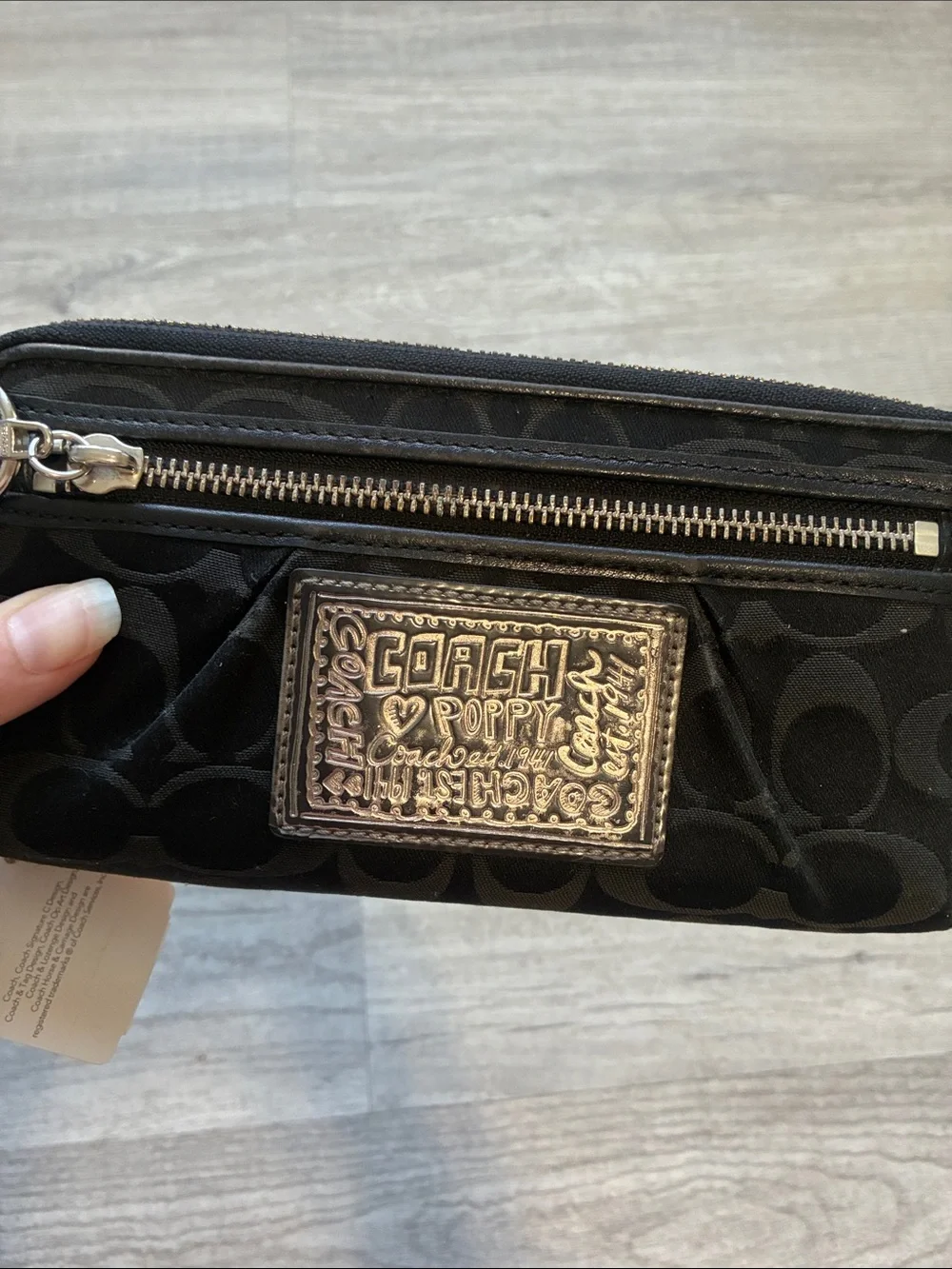 Coach wristlet signature